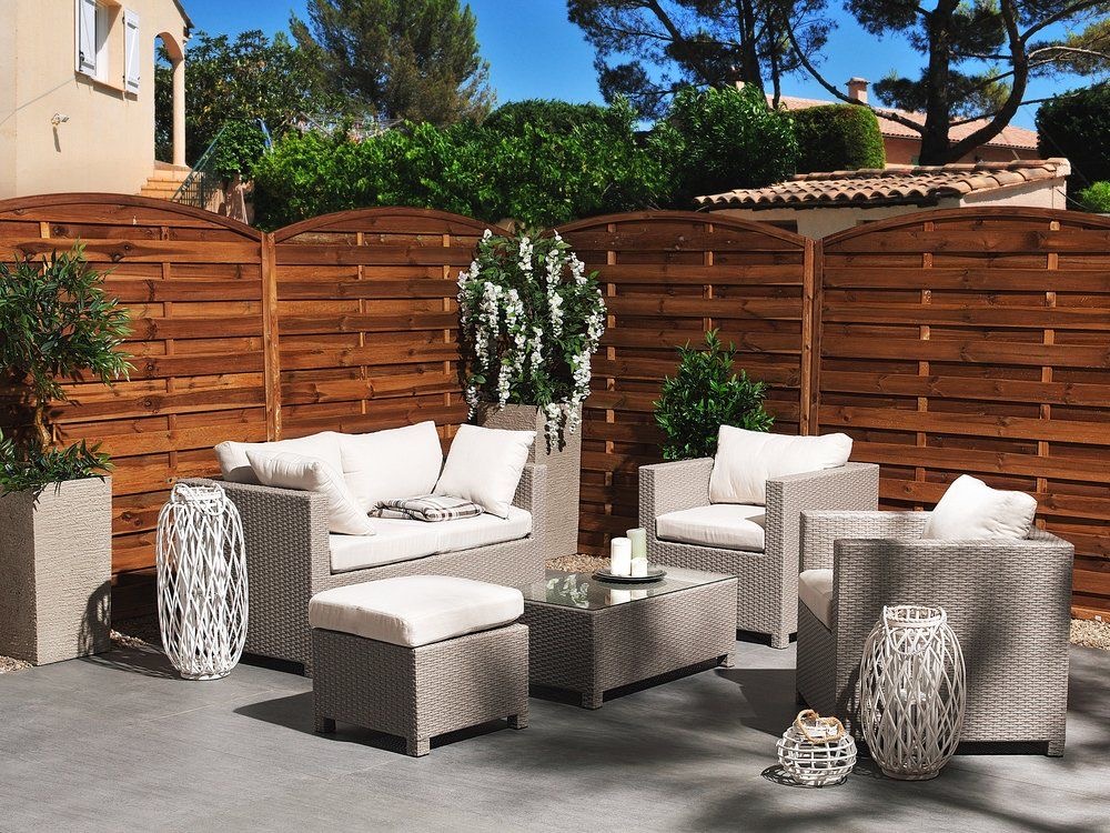 salon, de, jardin, en, resine 